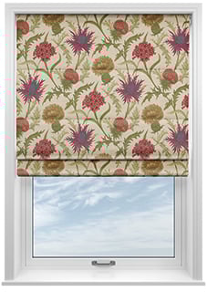 Acanthium, Garnet - Twist&Fit Roman Blind